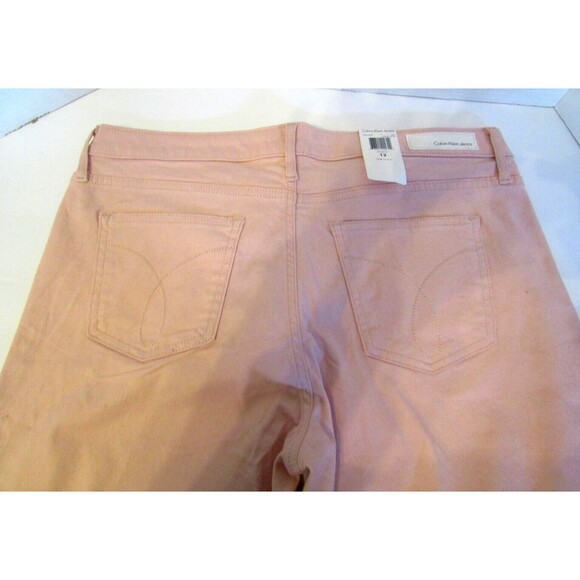 Calvin Klein Jeans Pink Ankle Skinny Jean Chintz Rose NWT Womens Size 12 - Picture 9 of 10